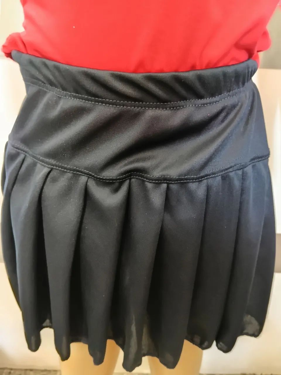 Short saia infantil de preguinha 