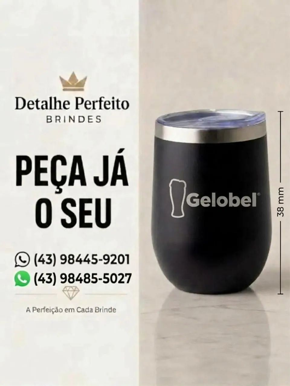 Garrafa  e  copos térmicas 