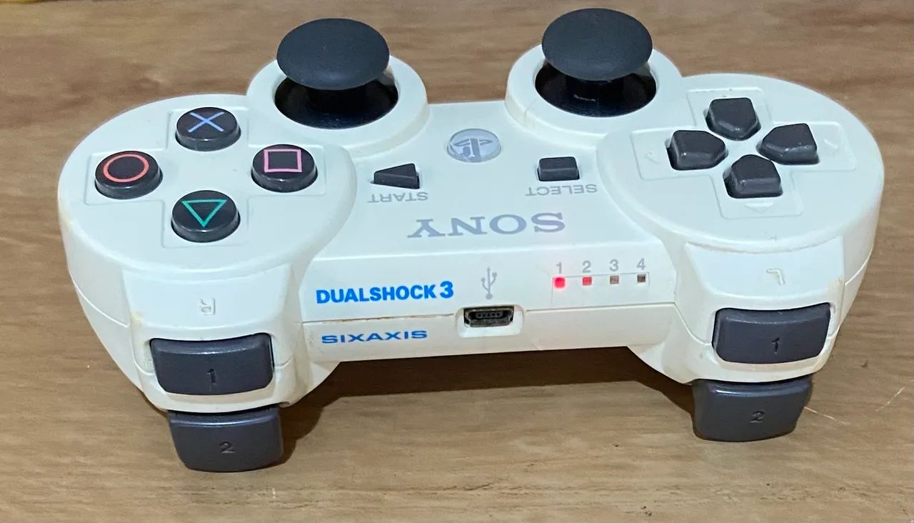 Controle de PlayStation 3 branco original, funcionando 100% - Foto 2