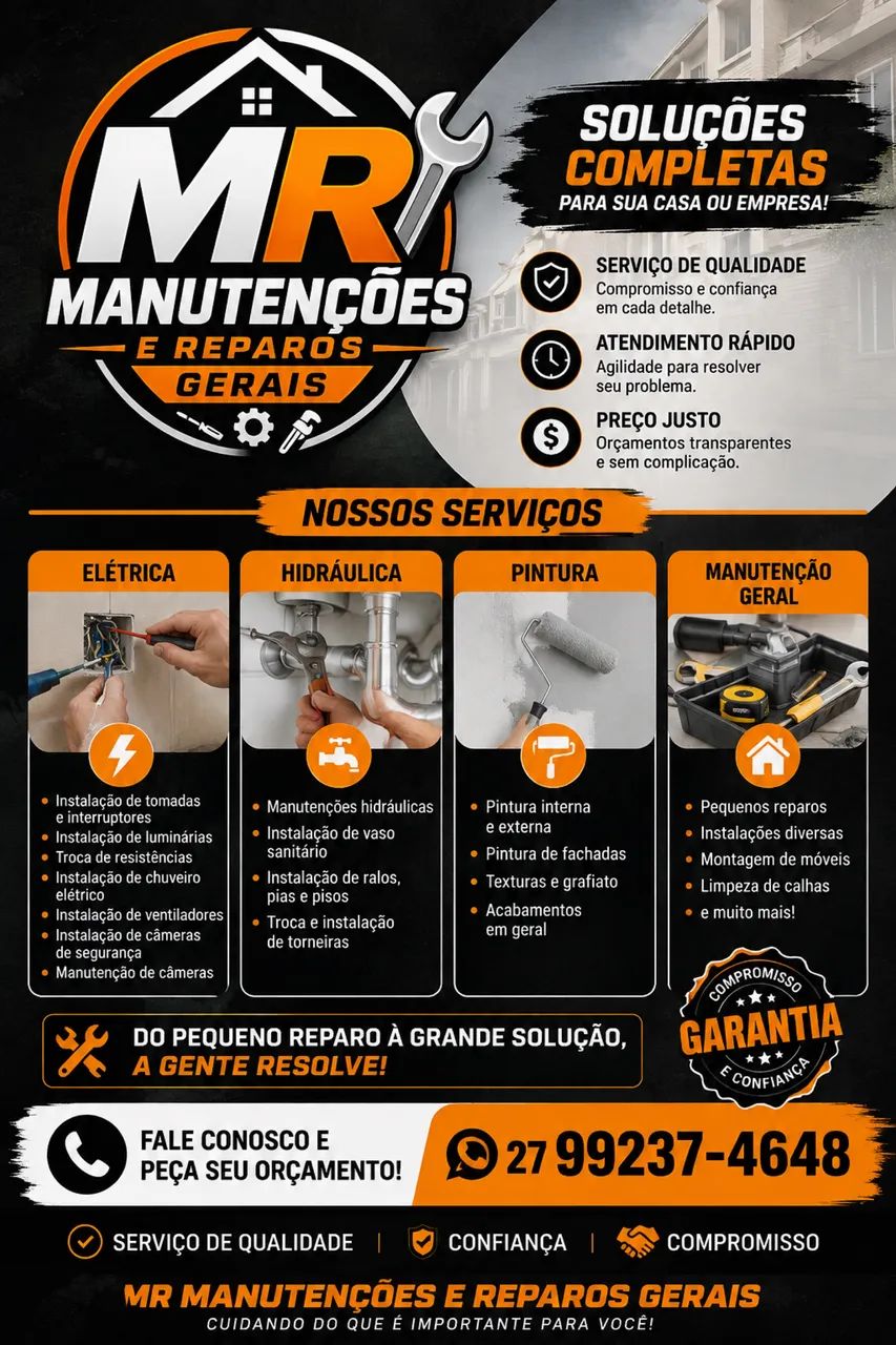     MR Manutenções e Reparos - Serviços Residenciais e Comerciais