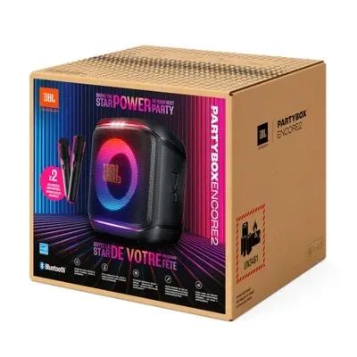 PartyBox encore 2 com microfone, modelo novo 