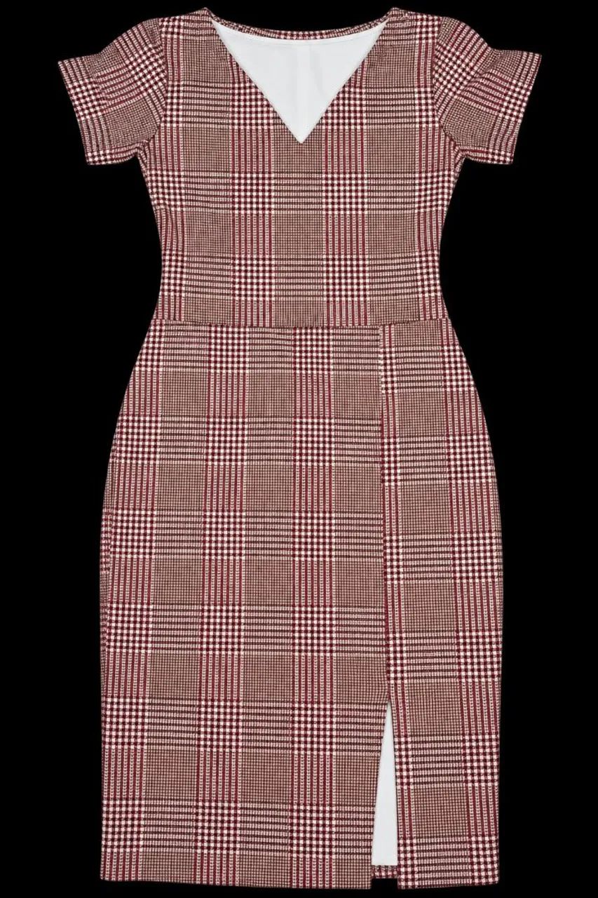Vestido quadriculado 