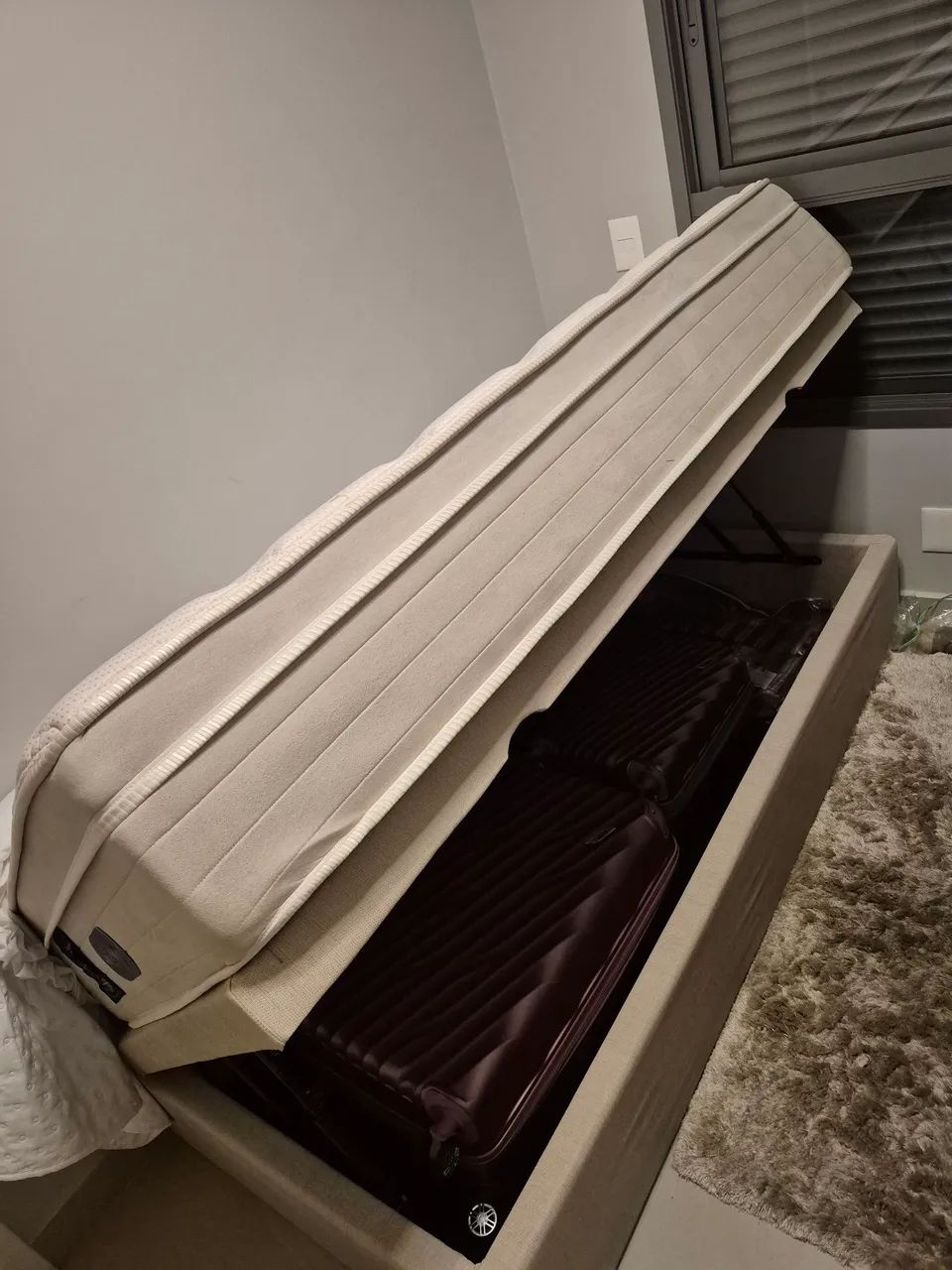 Cama box com baú e colchão/ solteiro - Foto 2
