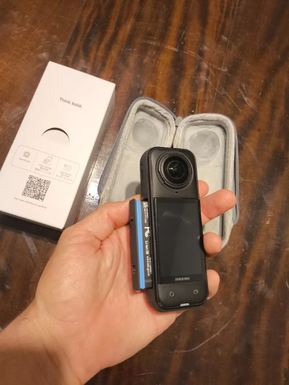 Insta 360 X5 Semi nova Camera de ação Action camera - Foto 3