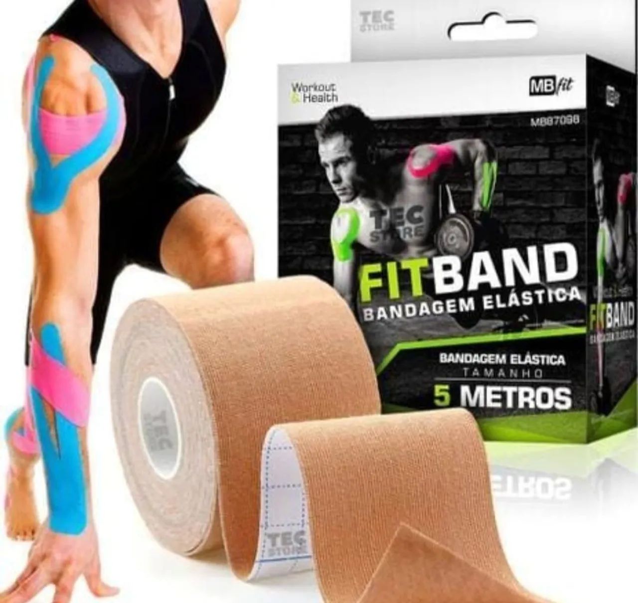 KINESIO TAPE MBFIT - BANDAGEM ELÁSTICA 