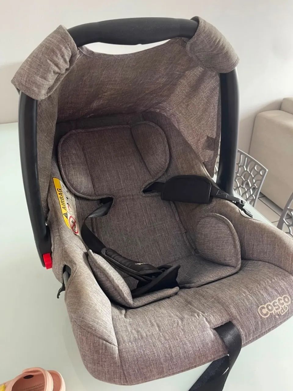 Carrinho de bebê com bebê conforto  - Foto 5