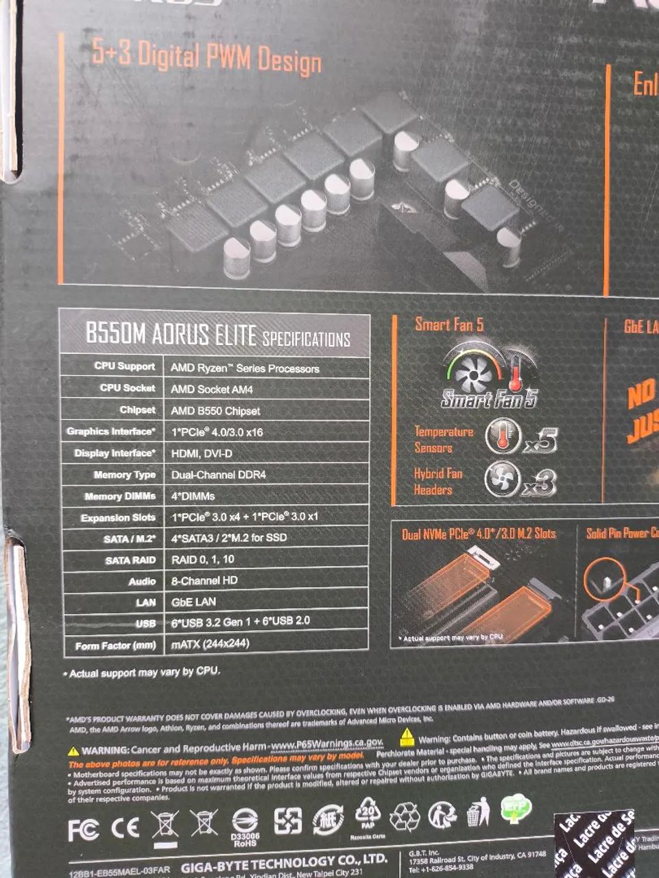 Placa-mãe ASUS TUF Gaming B550M-PLUS | Ryzen | Nova - Foto 4