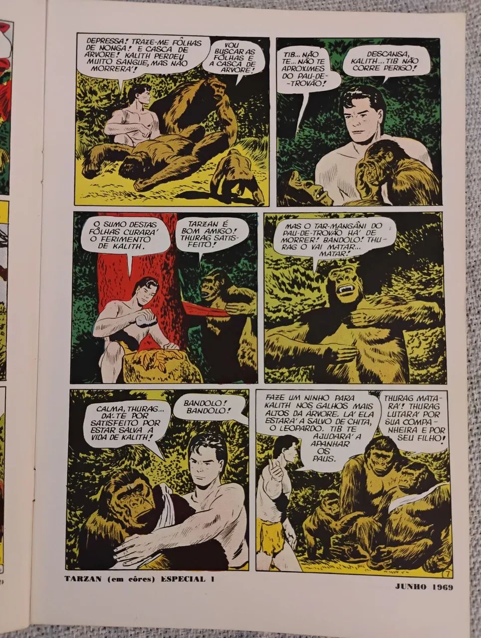 TARZAN EM CORES n°1 (06/1969) EBAL - Foto 3