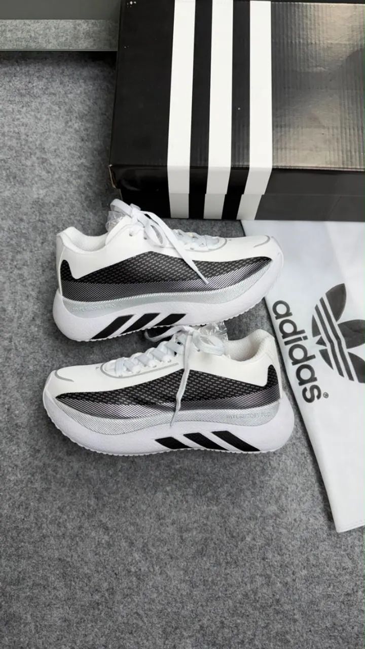 TÊNIS ADIDAS HYPERBOOST EDGE BRANCOPRETO DO 34 AO 39 - Foto 5