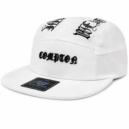Boné Compton 5panel West-side Branco