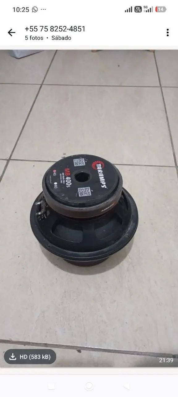 Médio de 8 polegadas parado Taramps de 200 rms
