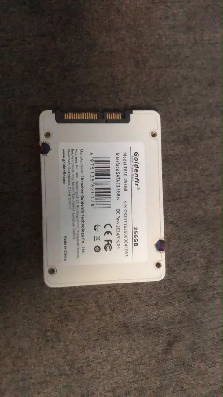 Ssd 256 gb 