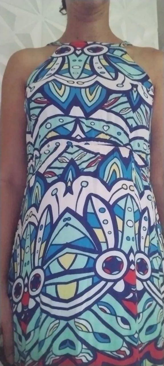 Vestido longo de viscose. - Foto 5