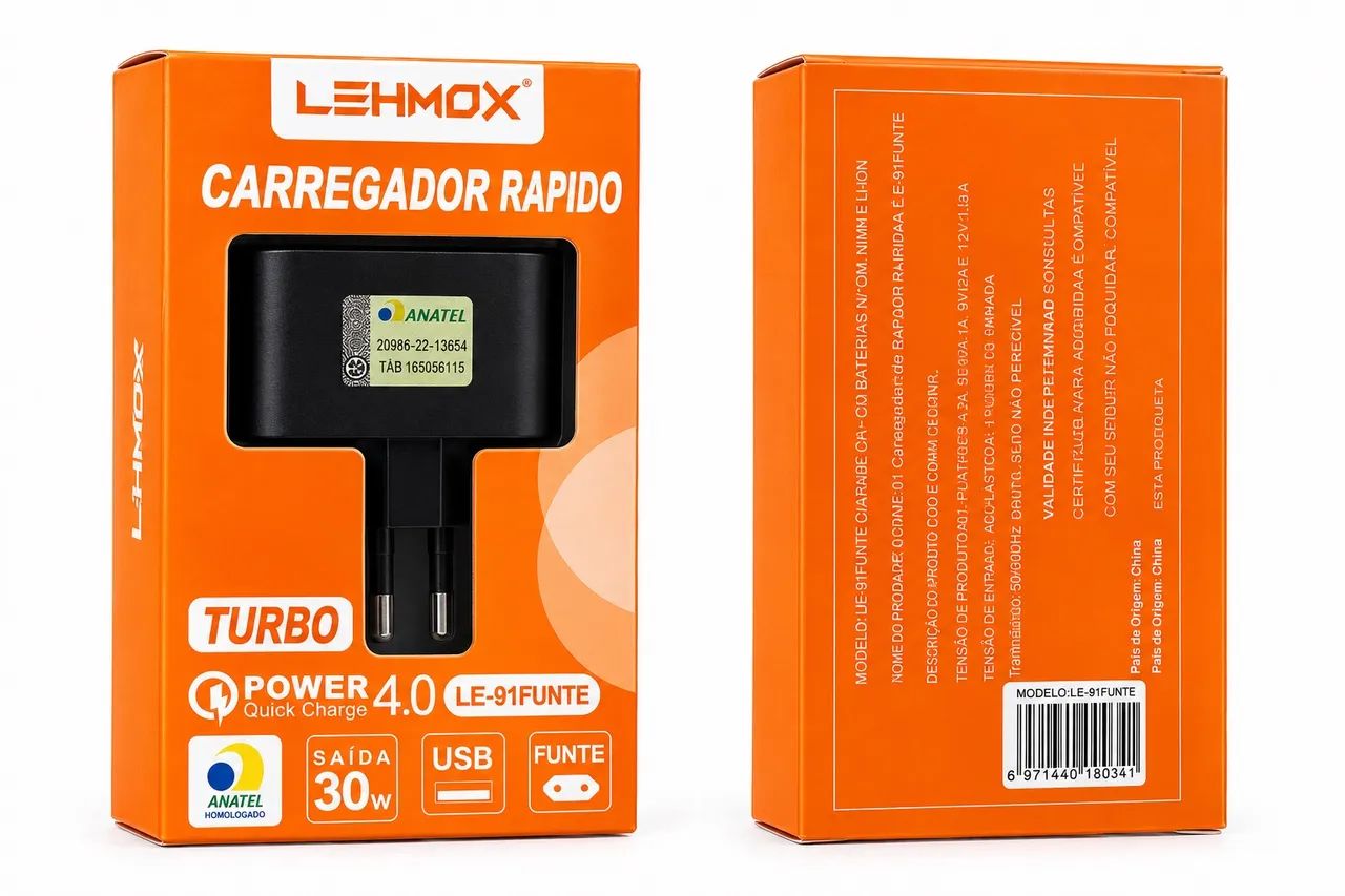 Carregador de carga rápida 30w compatível com Android e iPhone  - Foto 3