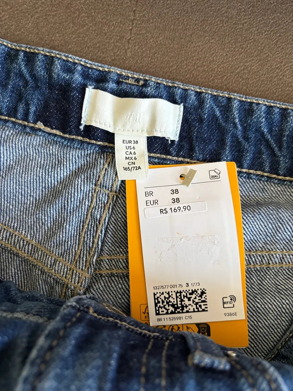 Bermuda Jeans H&M Nova Tamanho 38 - Foto 3