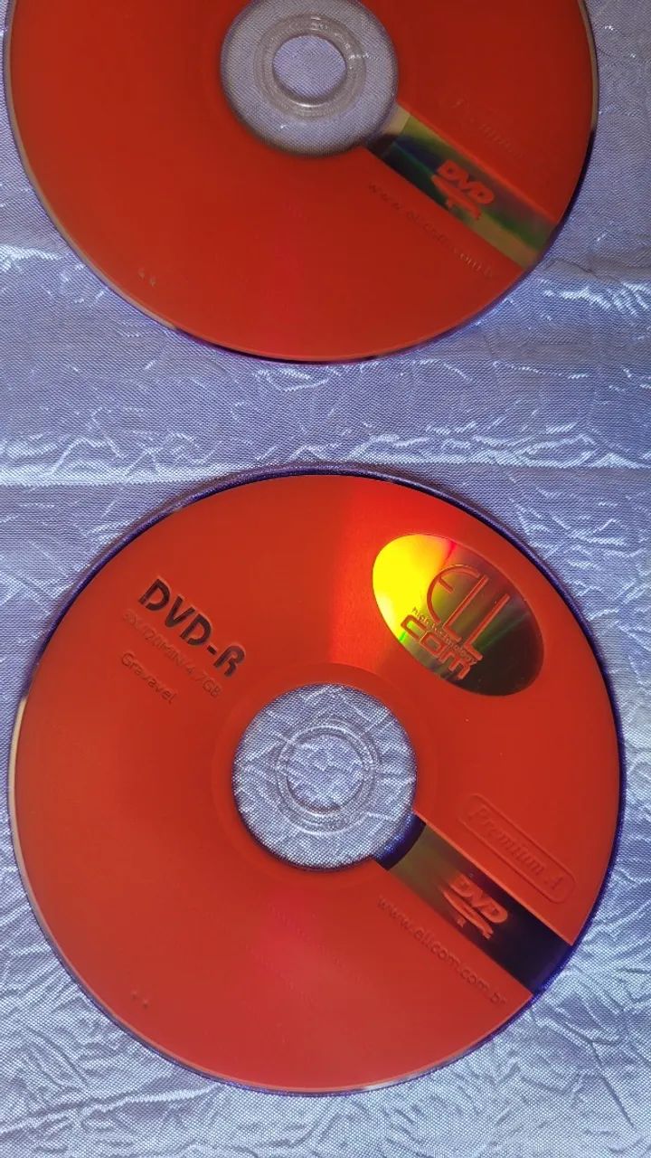 Kit com 10 DVD-R Gravável ELL COM (4.7 GB / 120 Minutos) - Cor