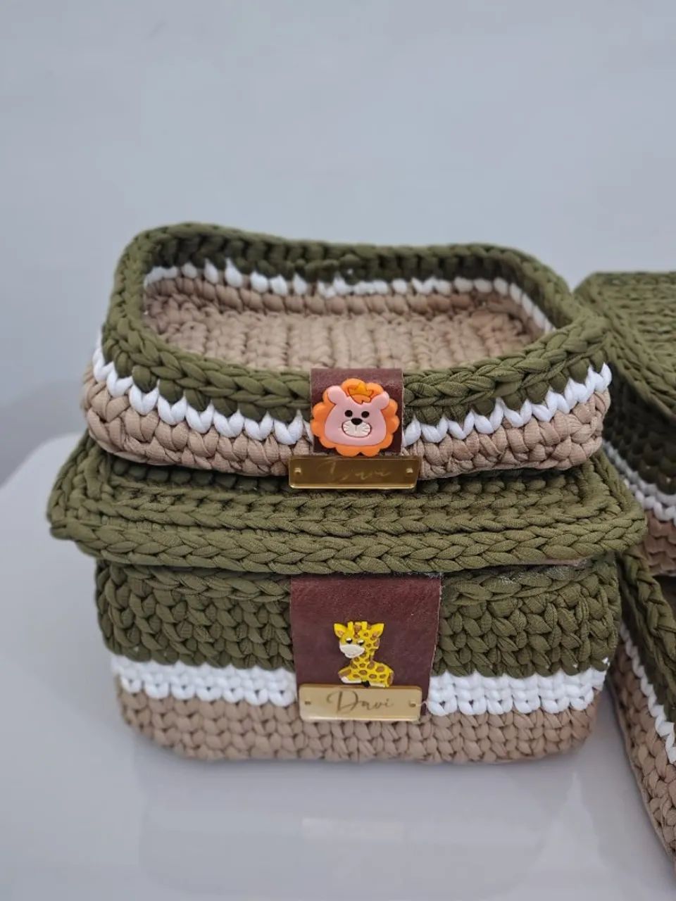 Kit Higiene Personalizado Bebê Maternidade Crochê - Foto 3