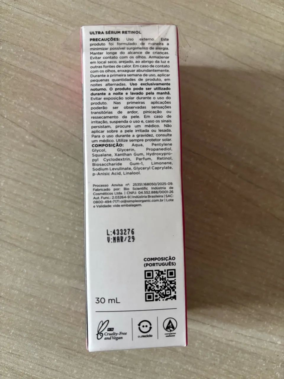 Serum retinol novo da simple organic  - Foto 5