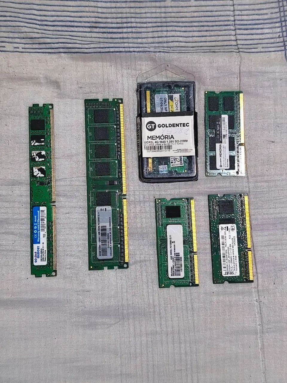 MEMÓRIAS DDR3 DE PC E NOTEBOOK - PREÇO UNITÁRIO 