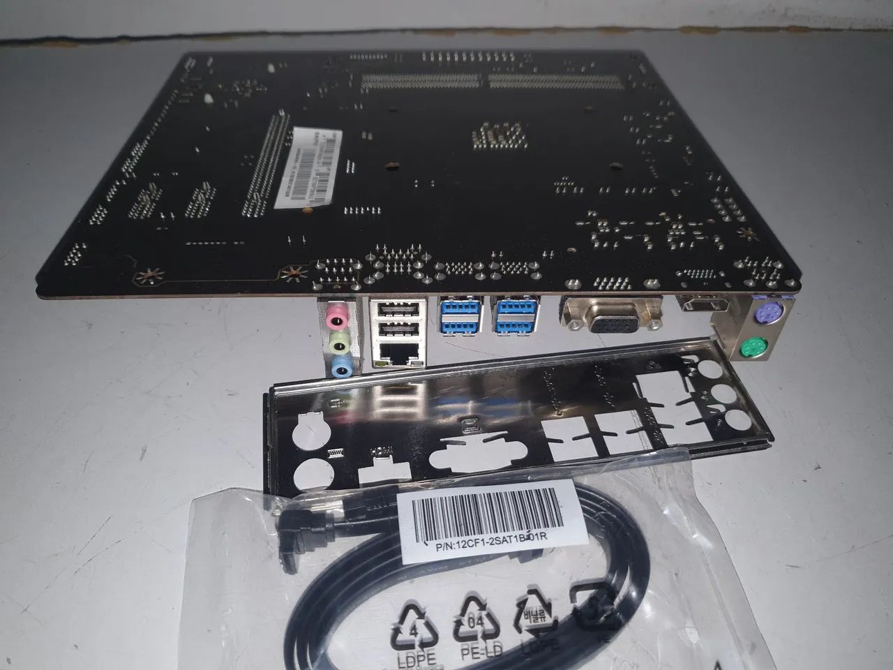 Placa mãe de Computador Semi Nova. Biostar A520Mh Ver: 6.1 Com Espelho. - Foto 4