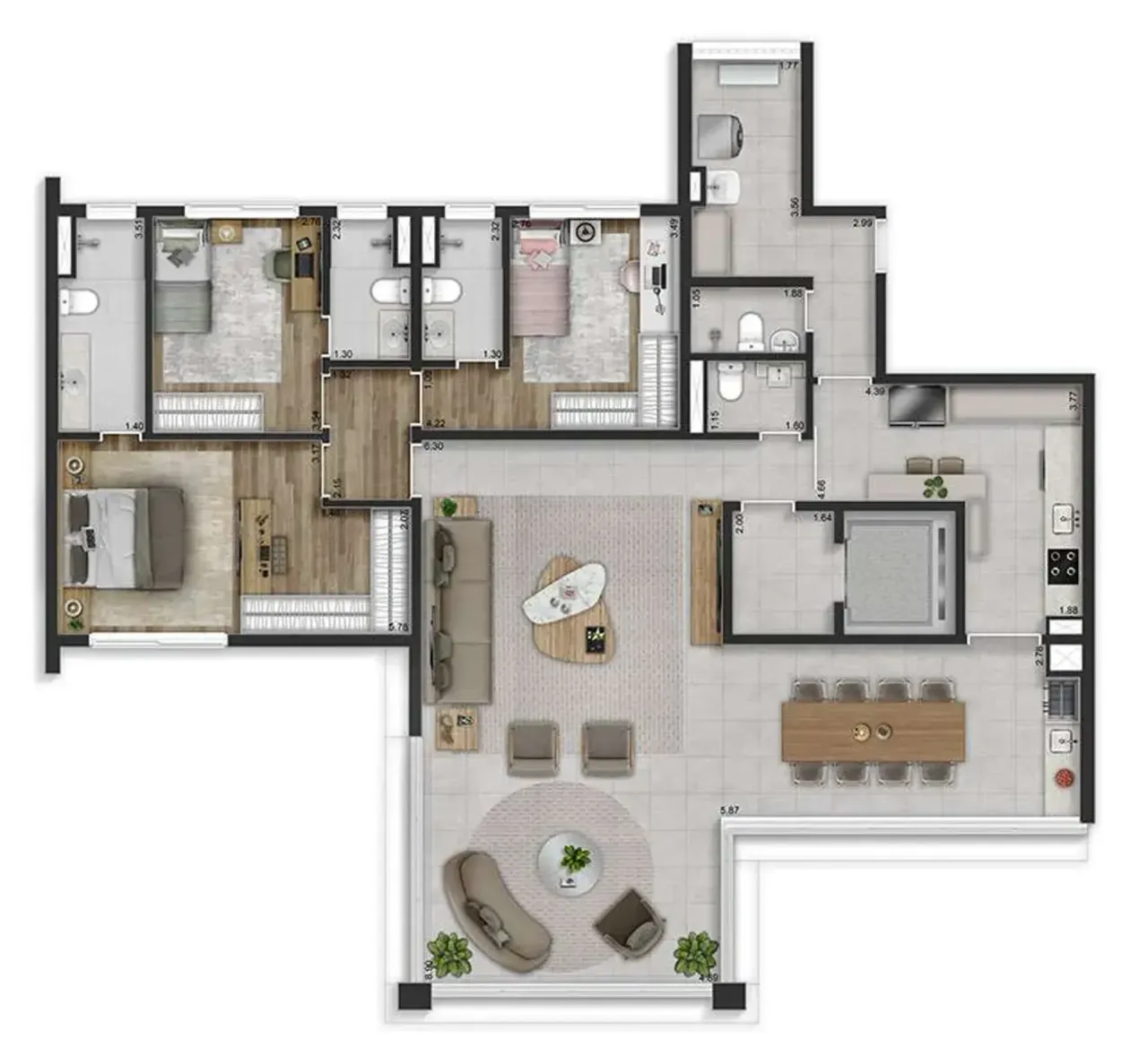 PLANTA 175m²