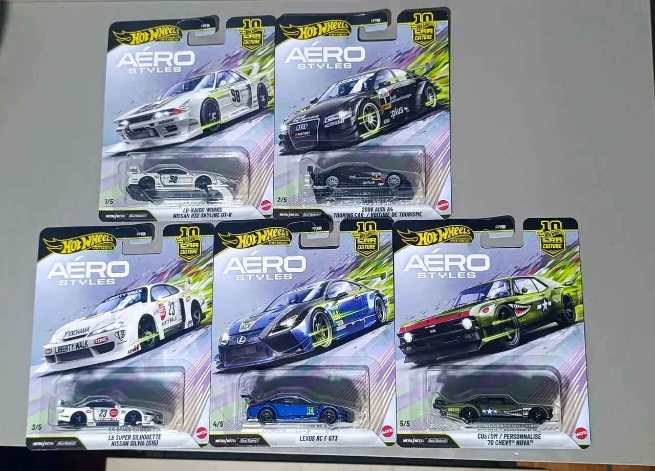 Hot Wheels Premium Set AERO STYLES