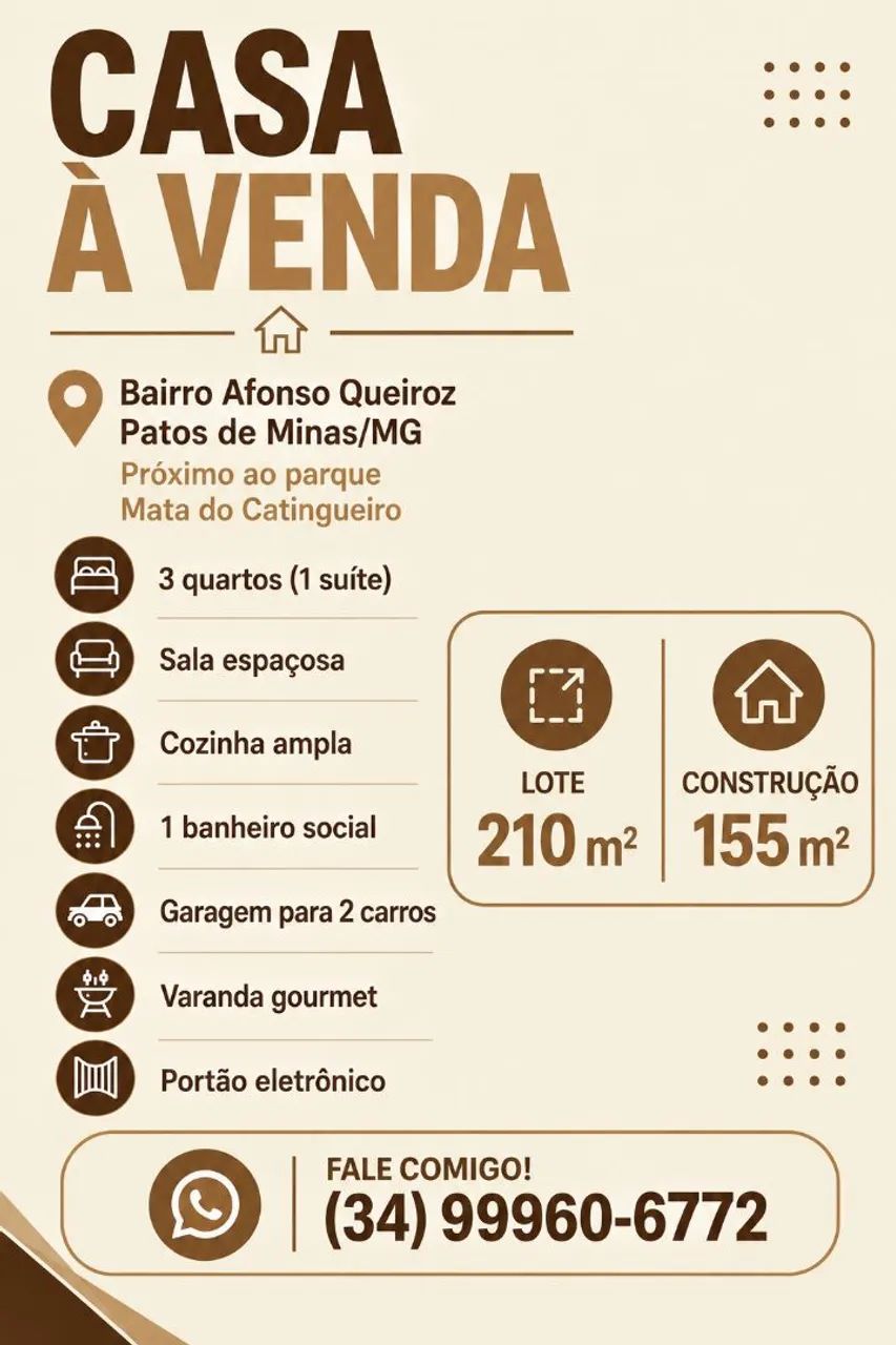 Casa à venda Afonso Queiroz 