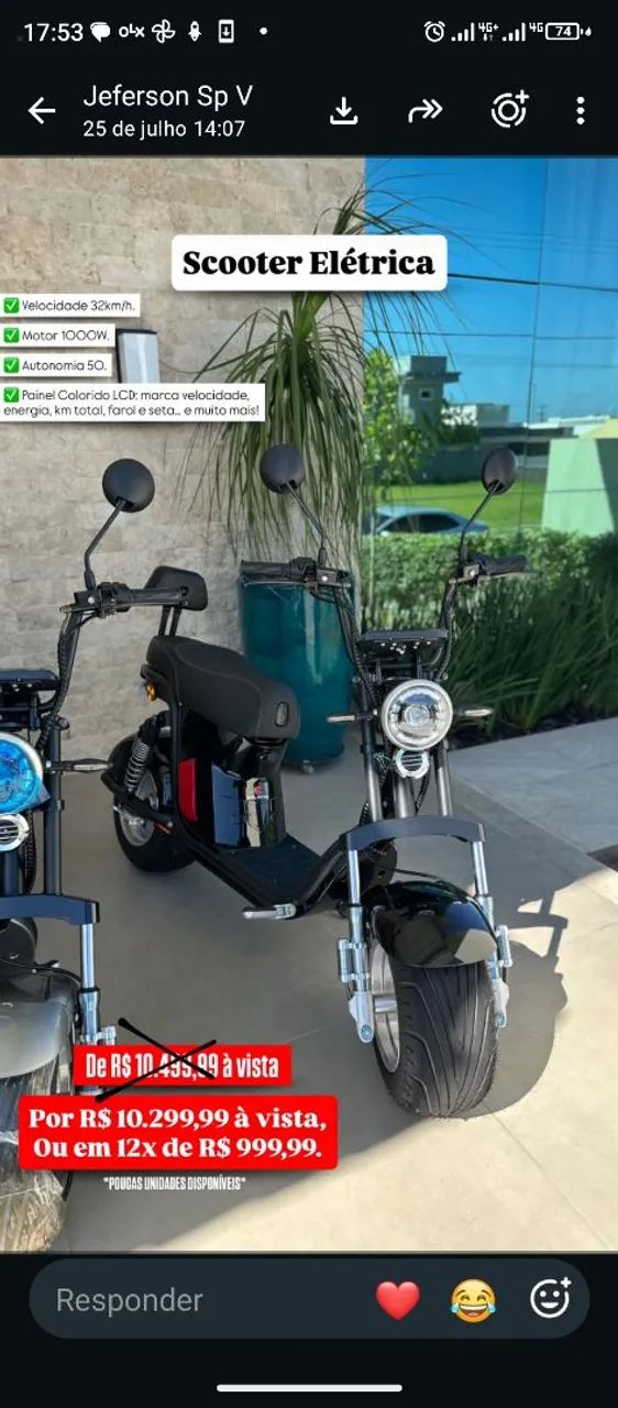 SCOOTER ELÉTRICA OK - Foto 2