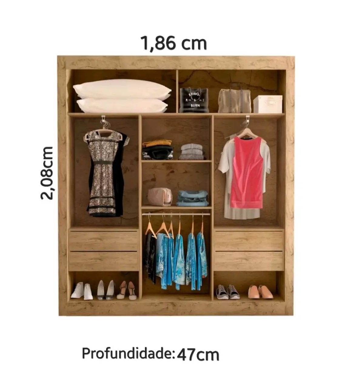 Guarda roupas ropeiro casal  - Foto 3