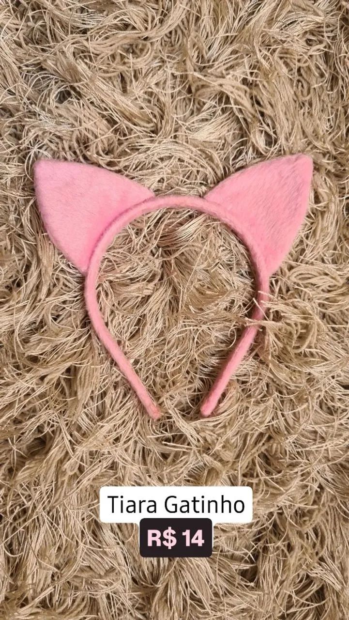 Tiara gatinho carnaval 