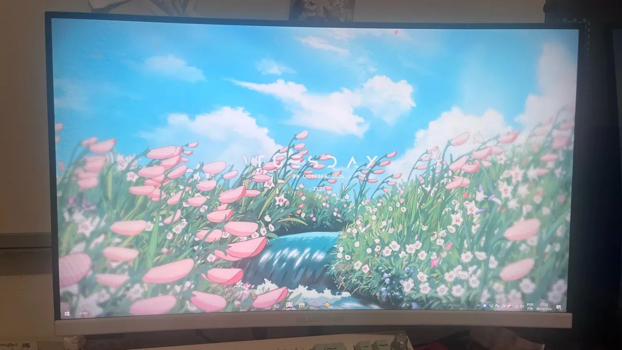 MONITOR GAMER 23,8 BRANCO CURVO - Foto 2
