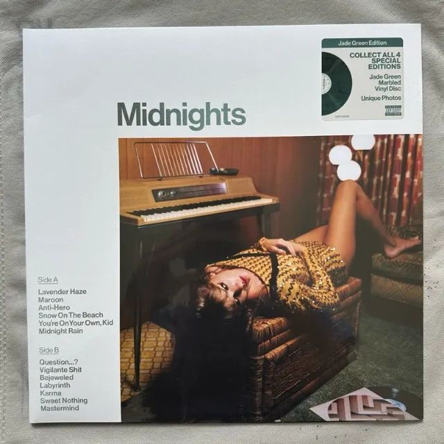 VINIL Taylor Swift - Midnights Lacrado Jade Green Edition LP - CDs