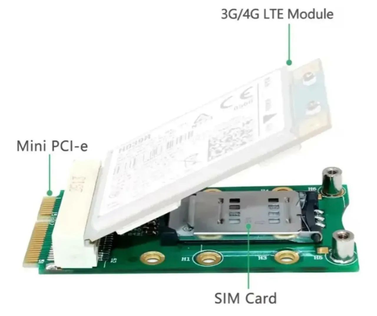 Adaptador Mini Pci-e 3g/4g Lte