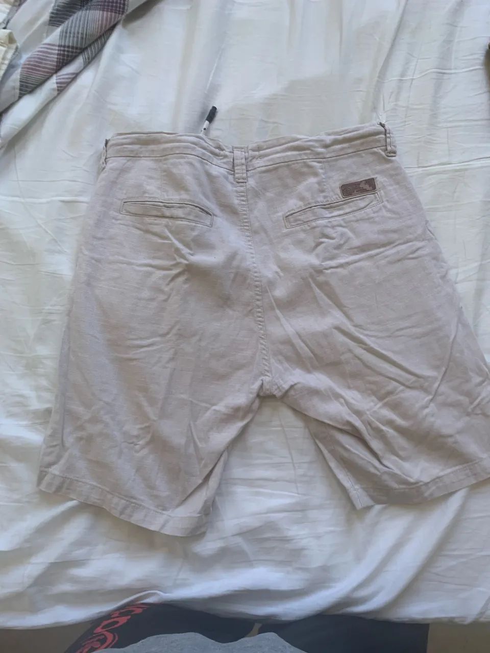 Bermuda Masculina Bege Clara com Cordão ? ótimo Estado  - Foto 5
