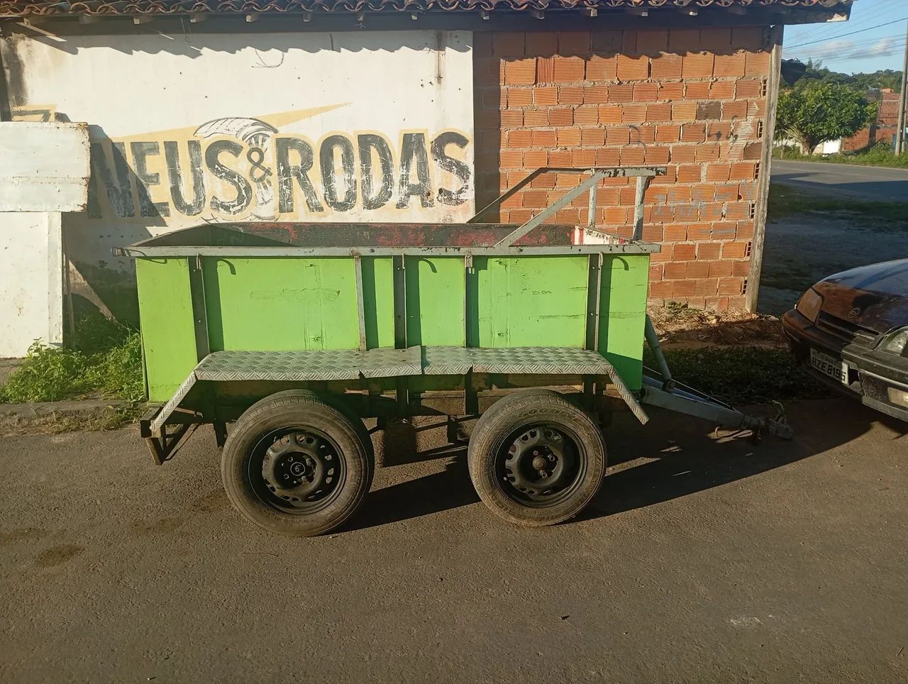 Carretinha 2 eixos 