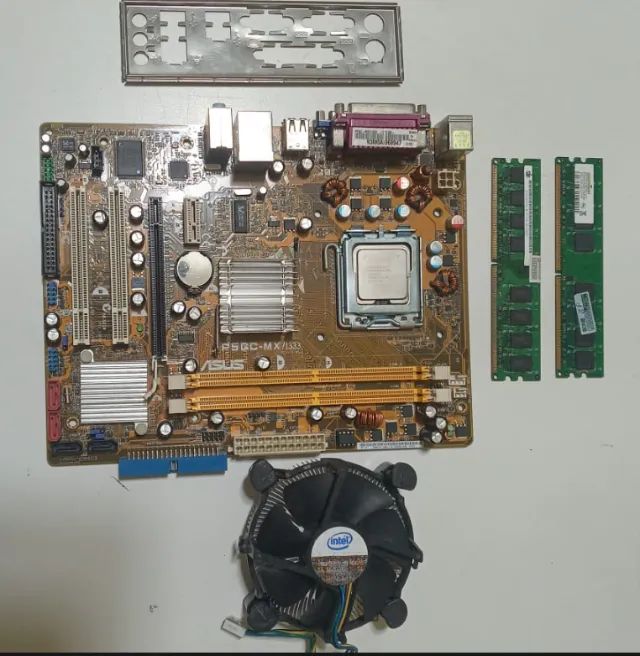 Placa mãe +Intel Pentium Dual-Core E2220  + Cooler original + 4GB Ram - Foto 4