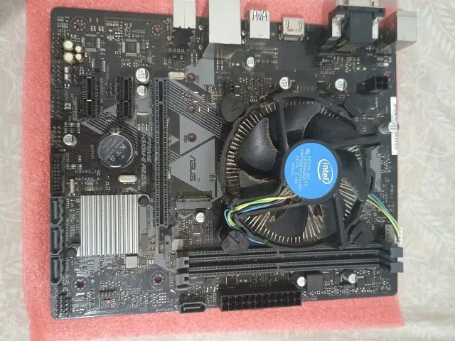 Processador + Placa mãe + Cooler: I3 9100F + H310M - Peças de