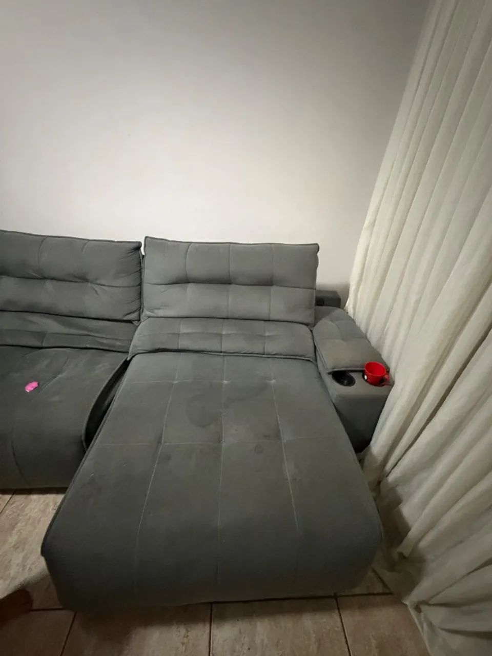 Sofá 2,50 cinza - Foto 3