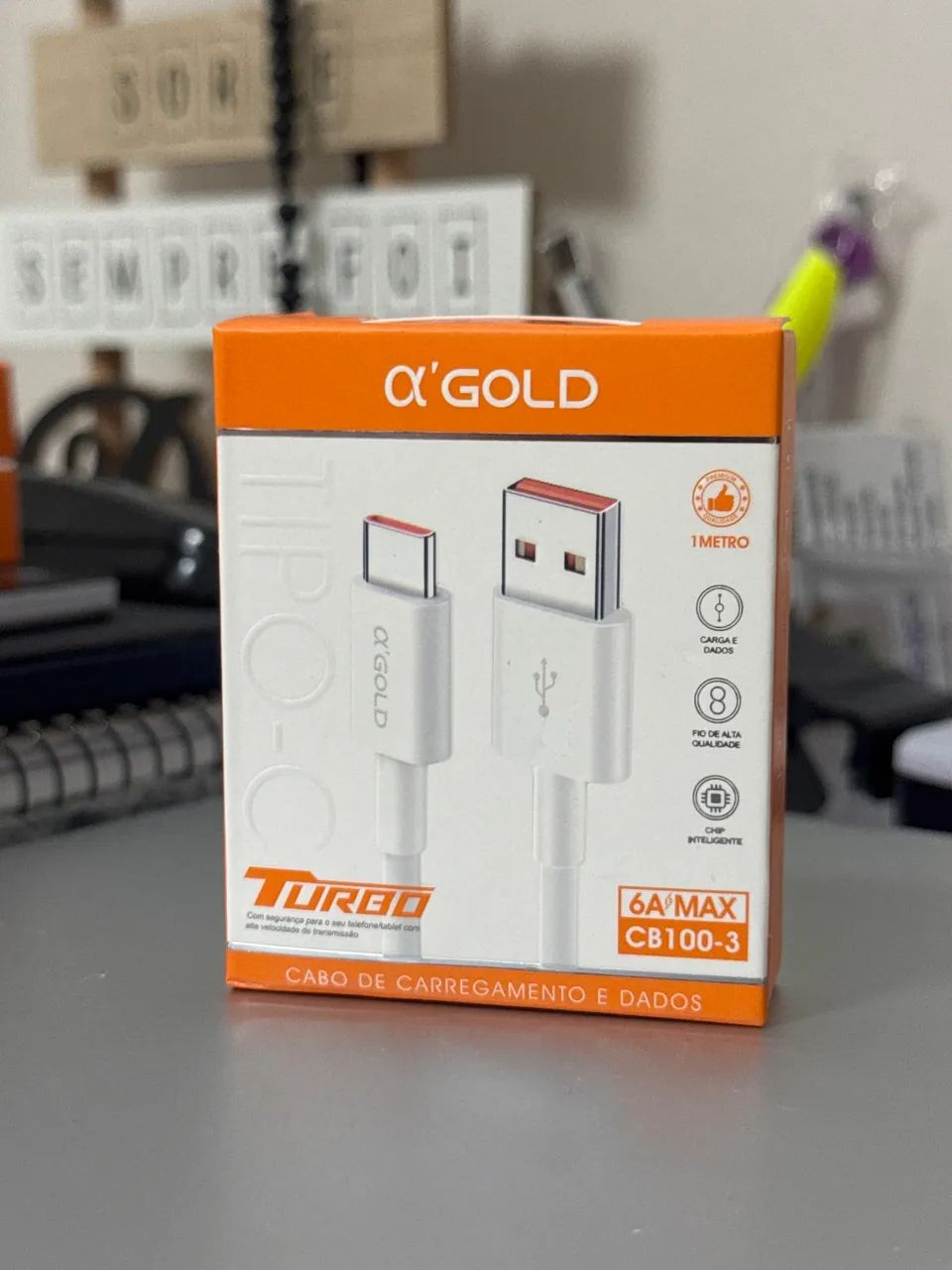 Cabo Gold  USB / C  1 metro  - Foto 3