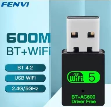 Adaptador Wi-Fi Dual band e Bluetooth USB novo