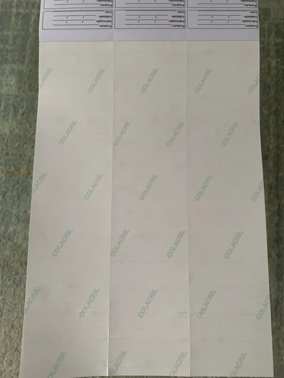 Bloco de etiquetas adesivas para controle de validade - Foto 3
