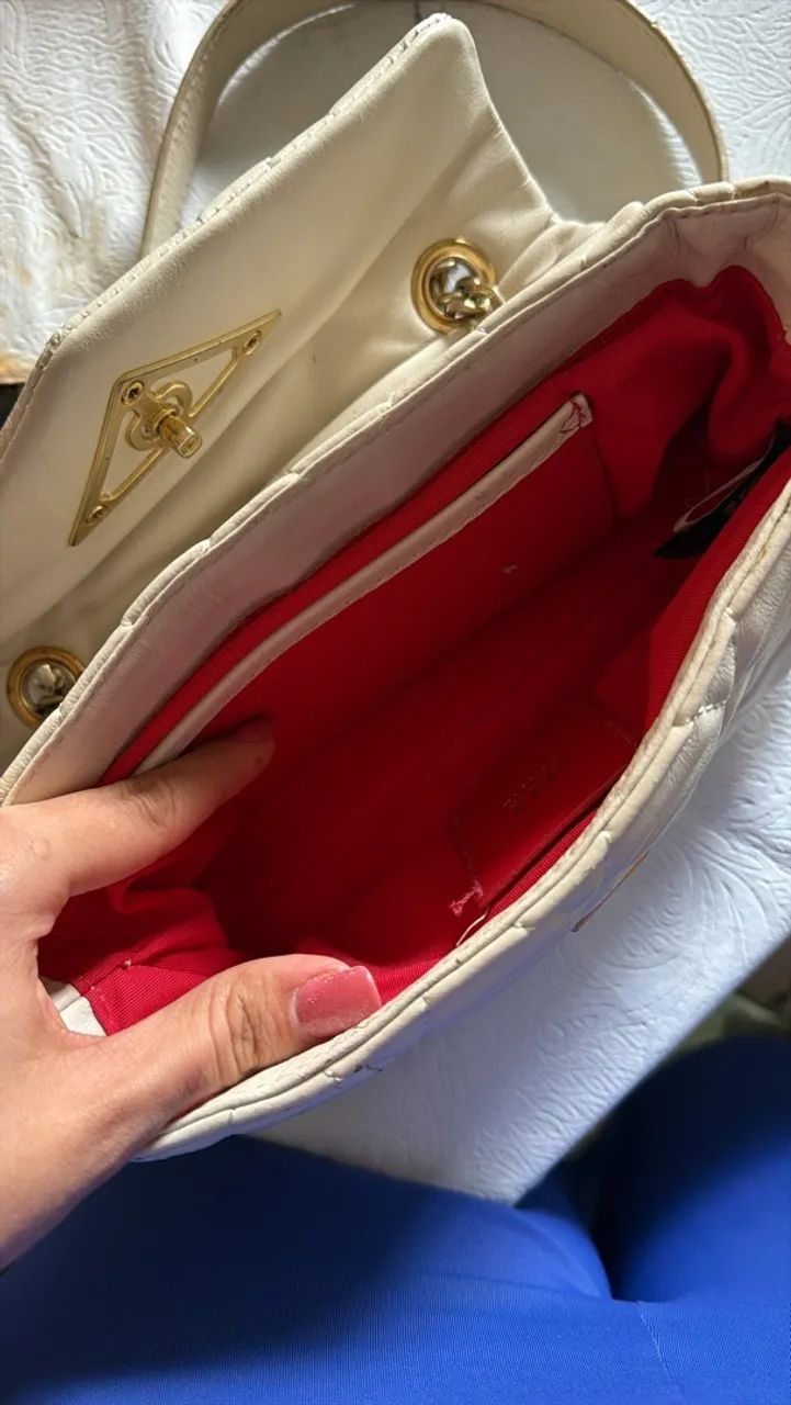 Bolsa 944 schutz off white média   - Foto 3