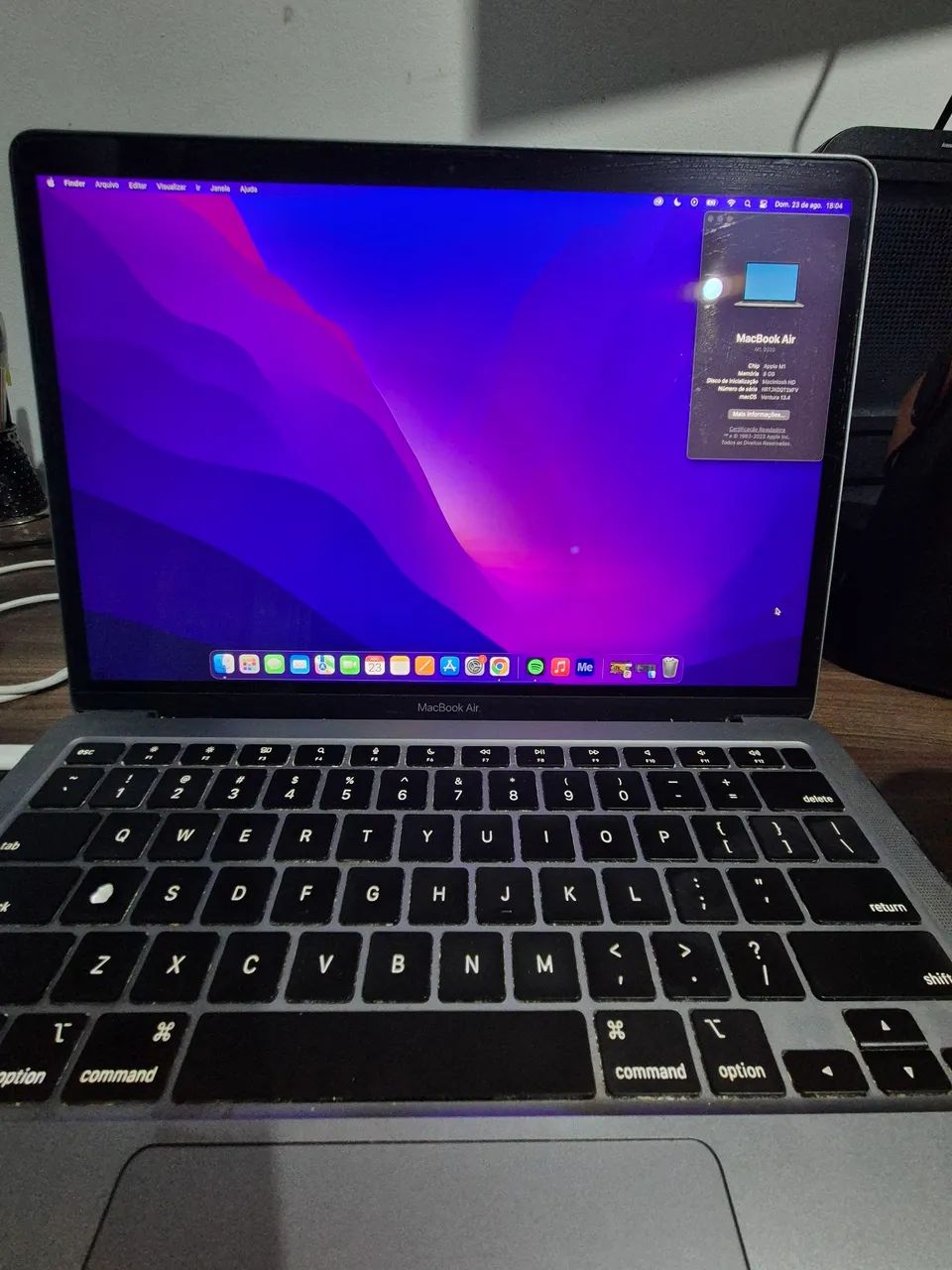 VENDO MACBOOK AIR M1 8GB RAM SSD 256GB