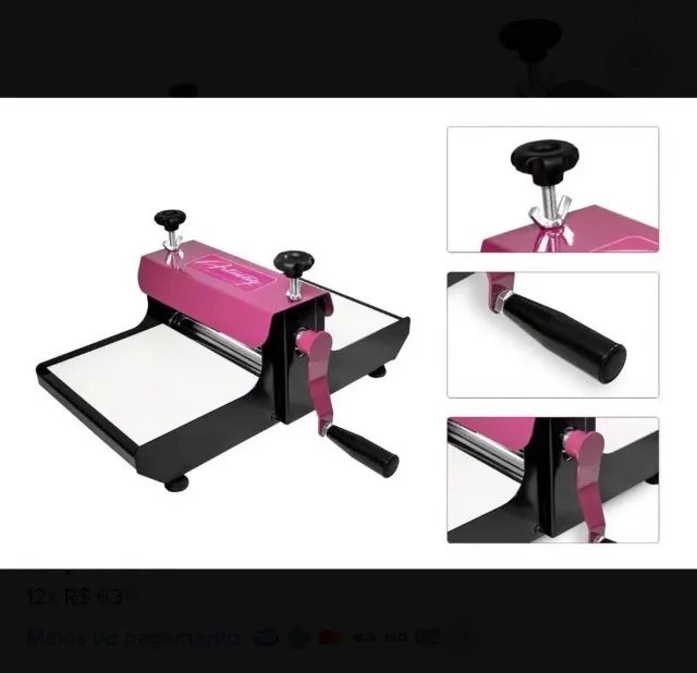 MÁQUINA DE CORTE E VINCO MANUAL 40CM + BANCADA - Foto 3