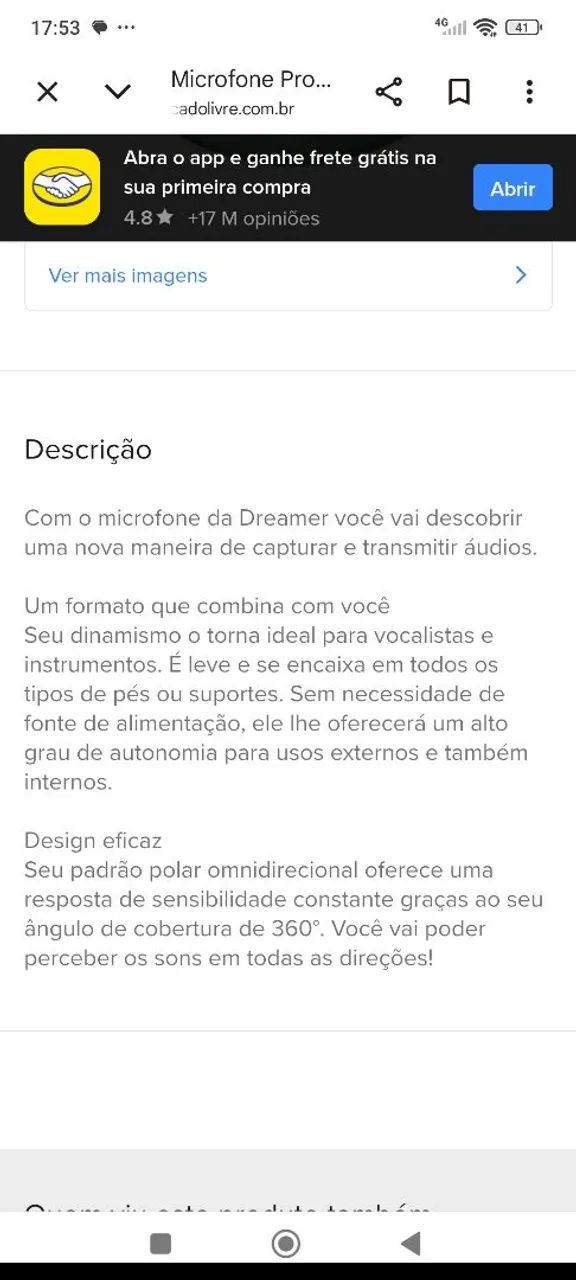 Microfone profissional Dreamer ar 880 - Foto 4