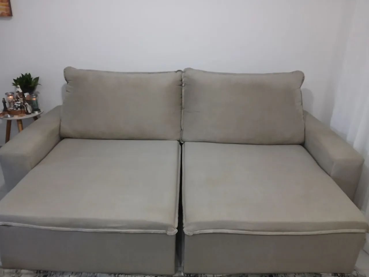 Sofá Retrátil Cinza  - Foto 2