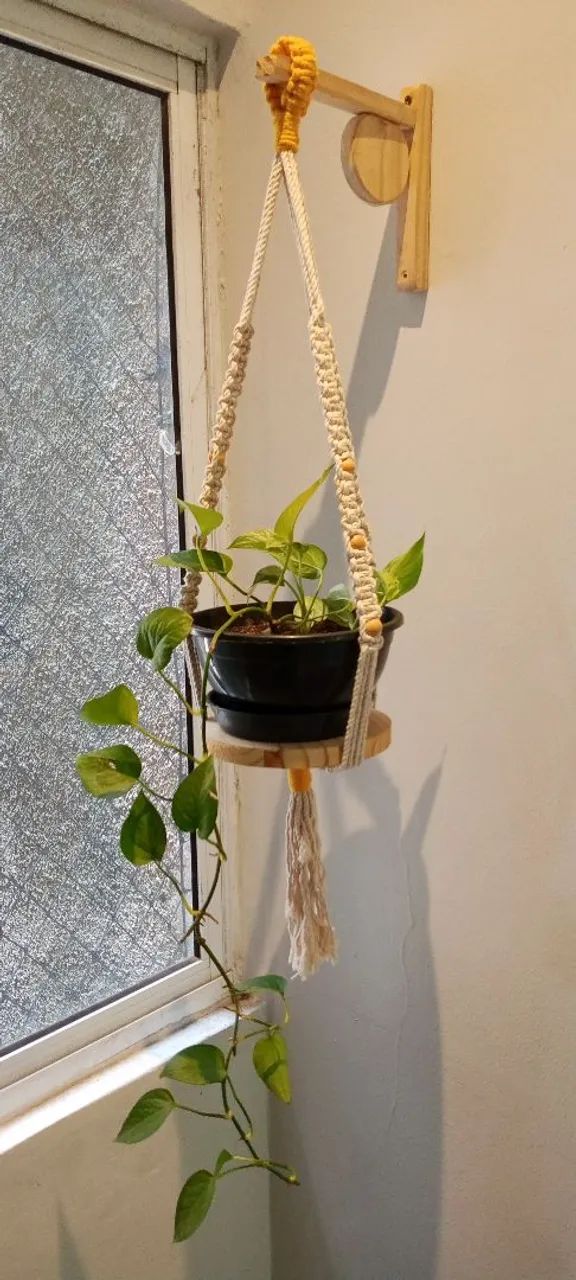 Suporte de plantas macramé  - Foto 4