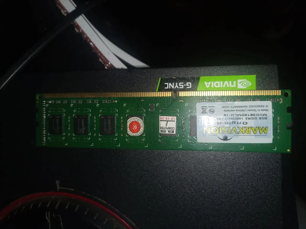 Memória Ram 8GB DDR3 Funcionando 
