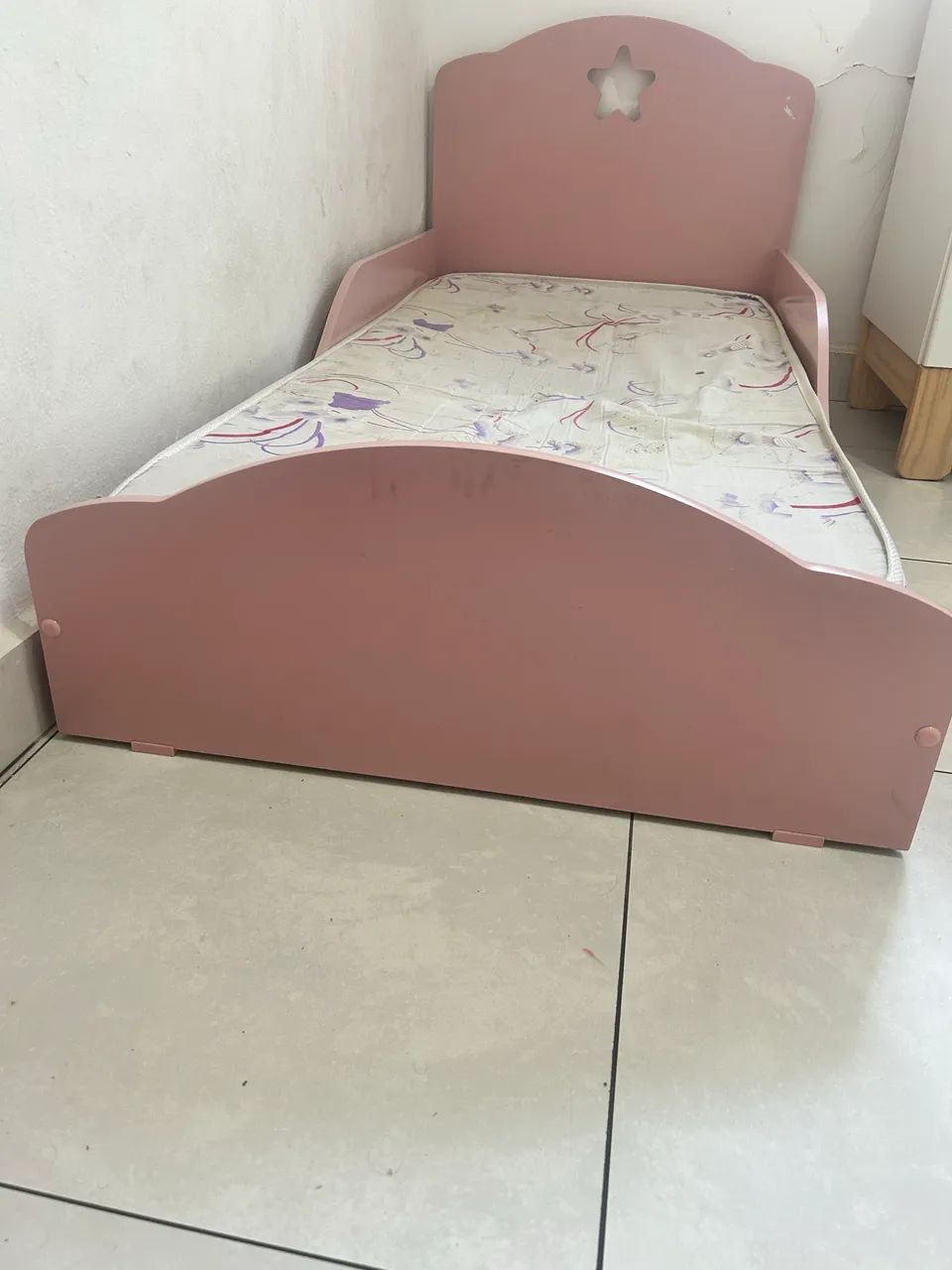Cama montessoriano infantil rosa menina - Foto 5