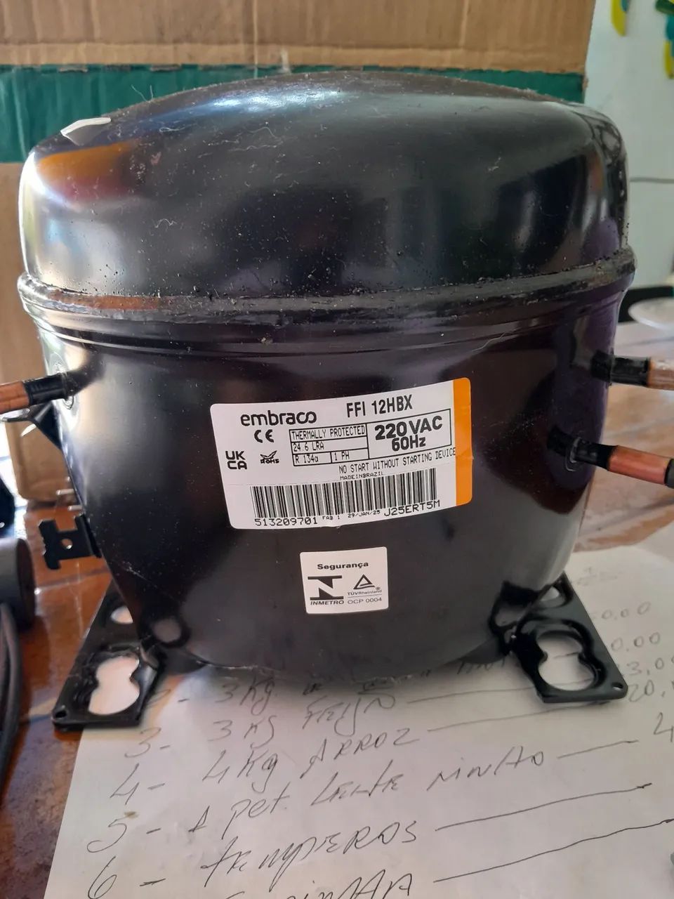 Compressor Embraco 1/3 + NOVO - Foto 2